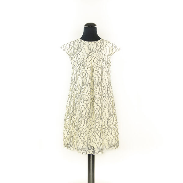 Minimalistička haljina od čipke s faldom 188120ZL,svečane haljine za djevojčice