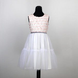 Haljina s roza mašnicama,svečane haljine za djevojčice